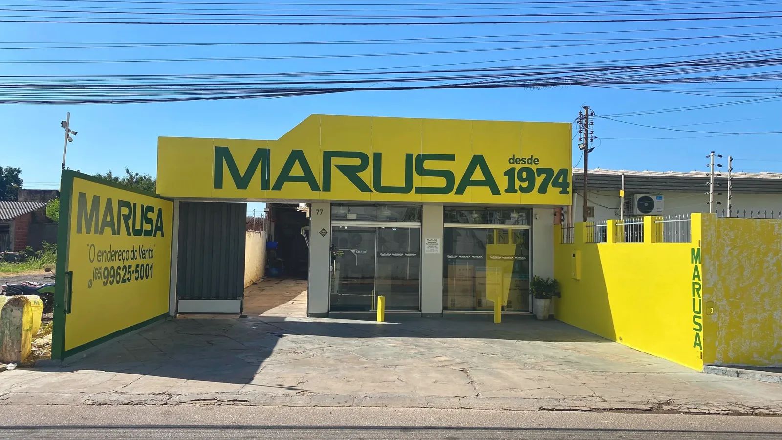 Fachada da loja Marusa em Várzea Grande